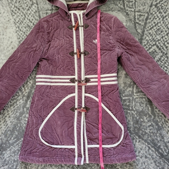 90's Vintage Adidas velvet jacket size small - Picture 6 of 14